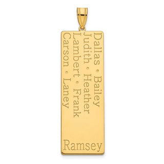 (Hasta 8 nombres) Nombre Familia Colgante 