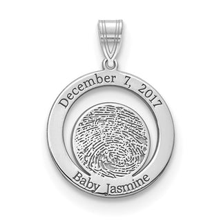 Charm vertical con firma y huella digital 
