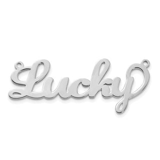 Personalized Name Plate Pendant with 1mm 18" Cable Chain