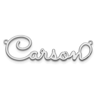 Personalized Name Plate Pendant with 1mm 18" Cable Chain