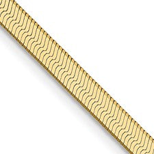 10k 3mm Silky Herringbone Chain