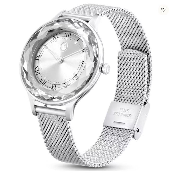 Swarovski Octea Nova watch Swiss Made, Metal bracelet, Silver Tone, Stainless steel - 5650039