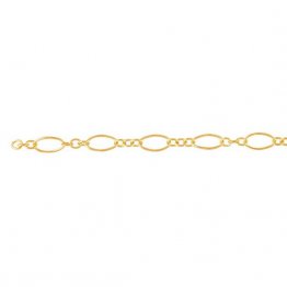 Cadena Aspen, cadena amarilla llena de oro 14/20 por pulgada - pulsera / collar / tobillera joyería permanente