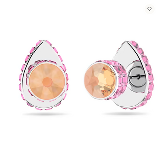 Swarovski Orbita Stud Earrings Drop Cut, Multicoloured, Rhodium Plated 5641407- Discontinued