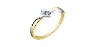 Two-Tone Diamond Ring