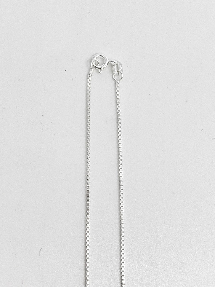 925 Sterling Silver 1.1mm Polished Boxed Chain with Spring Clasp - 16 Inches