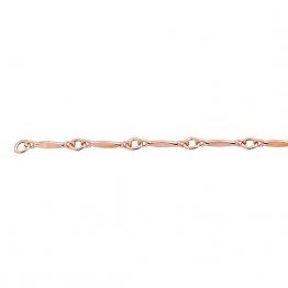 Cadena Bretaña, Cadena rosa llena de oro 14/20 por pulgada - Pulsera / Collar / Tobillera Joyería permanente