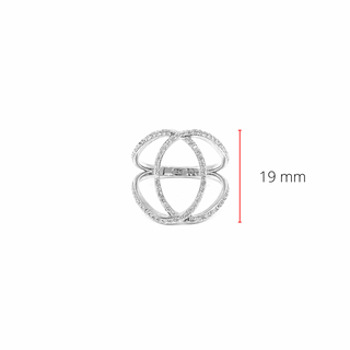 10K White Gold 0.45cttw Diamond Ring, Size 6.5