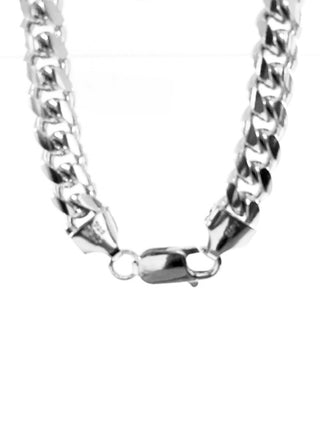 925 Sterling Silver Miami Cuban Rhodium Plated Bracelet with Lobster Clasp - 8 Inches