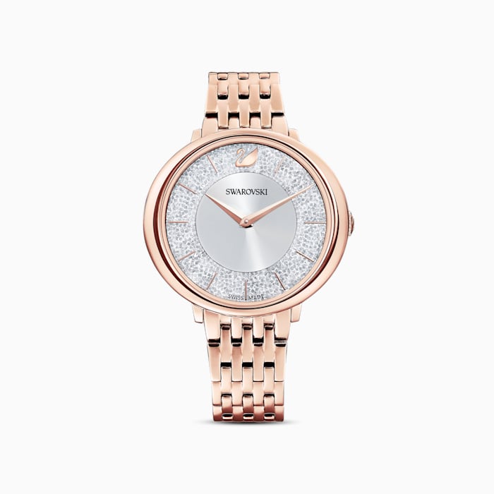 CRYSTALLINE CHIC WATCH, METAL BRACELET, ROSE GOLD TONE, ROSE-GOLD TONE PVD - 5544590 - Core