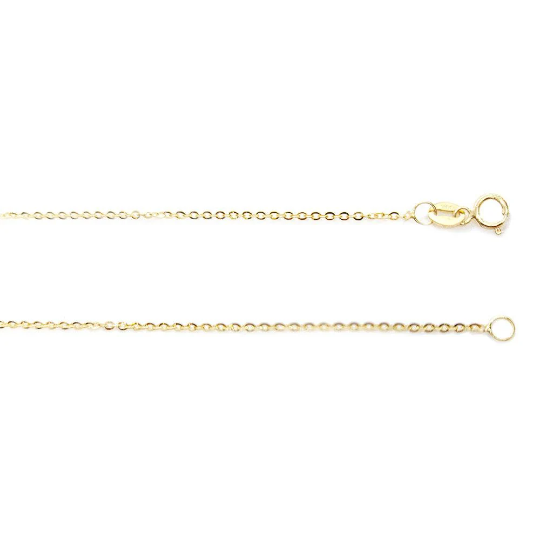 10K Yellow Gold 0.9mm Rolo Chain with Sping Clasp - 16 Inches