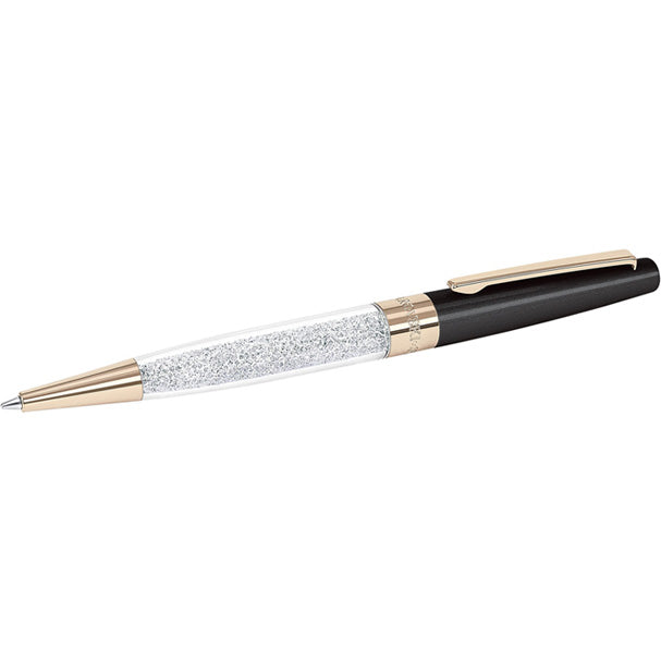 Swarovski Crystalline Stardust Ballpoint Pen, Black Rose Gold Plated 5354905 - Discontinued