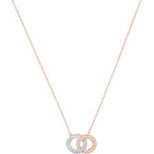 Swarovski Stone Necklace, Multi-Colored, Rose Gold Plating 5414999 - Core