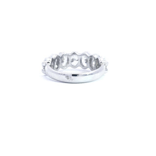 14K White Gold 3.50cttw Lab Grown Oval Cut Diamond Engagement / Anniversary Ring - Size 7