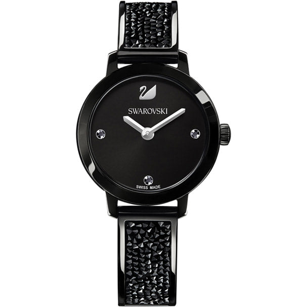 Swarovski Cosmic Rock Watch, Metal bracelet, Black, Black tone 5376071