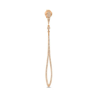 14K White Gold 0.45cttw Diamond Dangle Earring