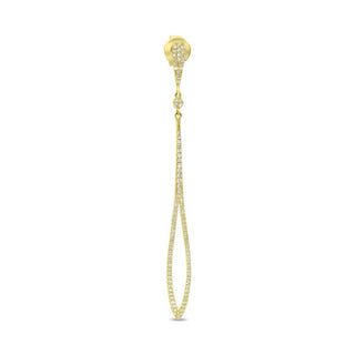 14K White Gold 0.45cttw Diamond Dangle Earring