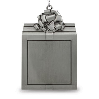 Paquete de regalo de peltre adorno grabable