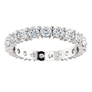 14K Moissanite Eternity Band