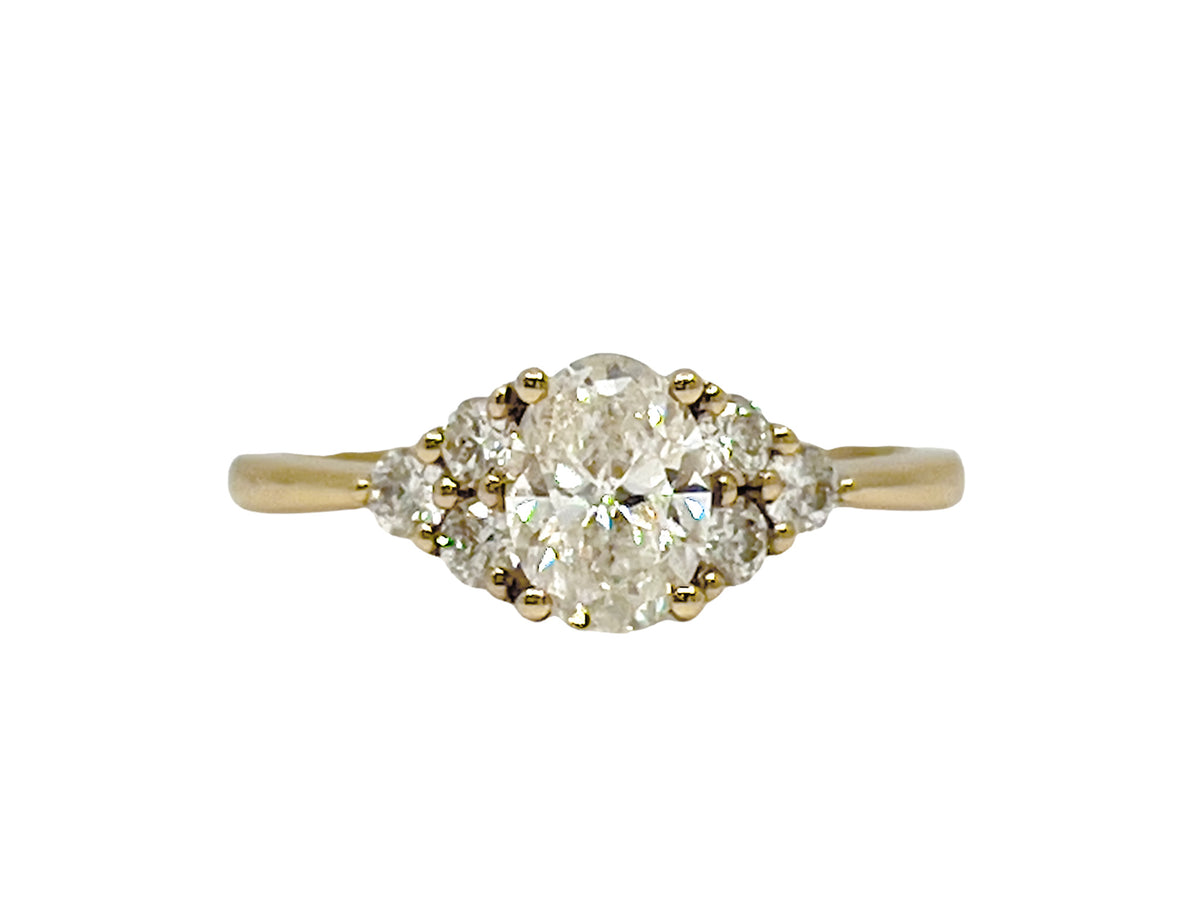 14K Yellow Gold 1.00cttw Engagement Diamond Ring