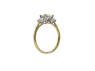 14K Gold 1.55cttw Lab Grown Diamond 3 Stone Ring