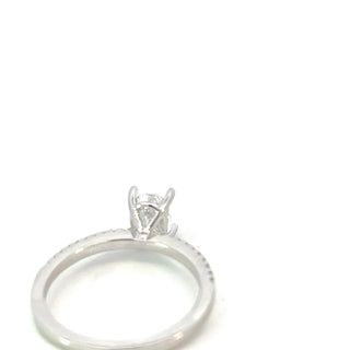 14K Oval Cut Diamond Ring