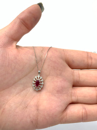 Ruby and Diamond Pendant