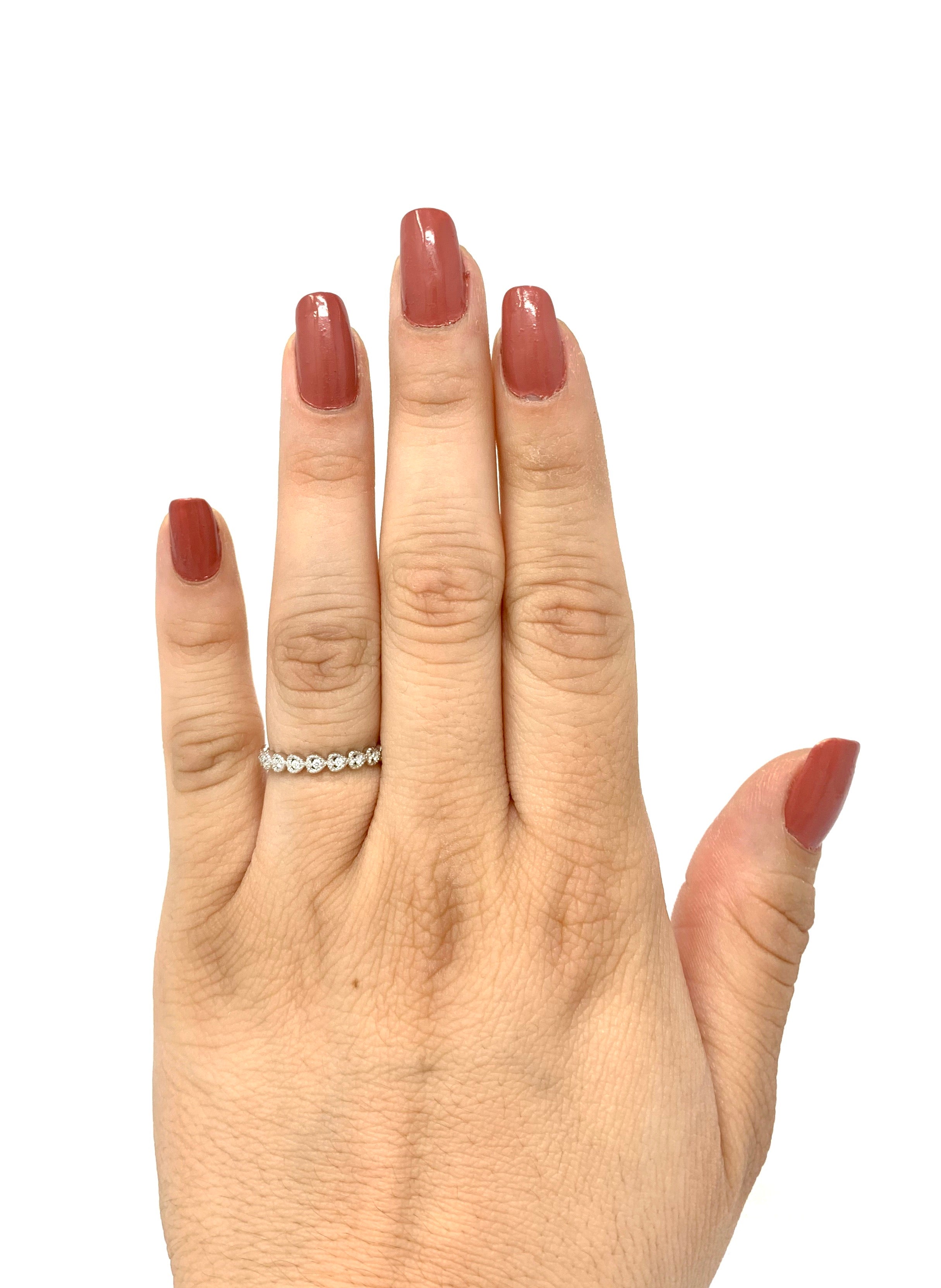 10K Gold Heart and 0.10cttw Diamond Ring - / 4.5