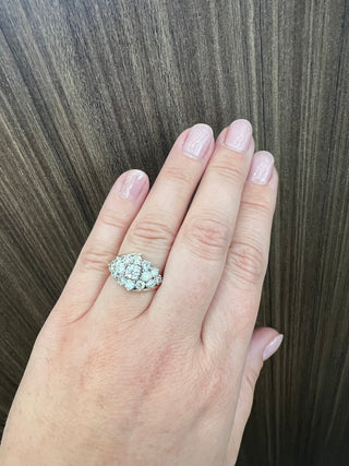 Anillo de diamantes de 1,00 quilates en oro amarillo de 10 quilates - talla 6,5