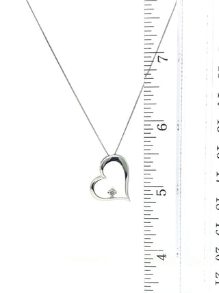 Colgante de corazón de diamantes