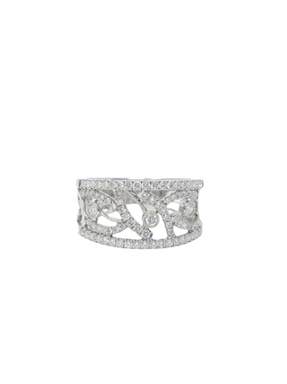 14K White Gold 0.55cttw Diamond Ring