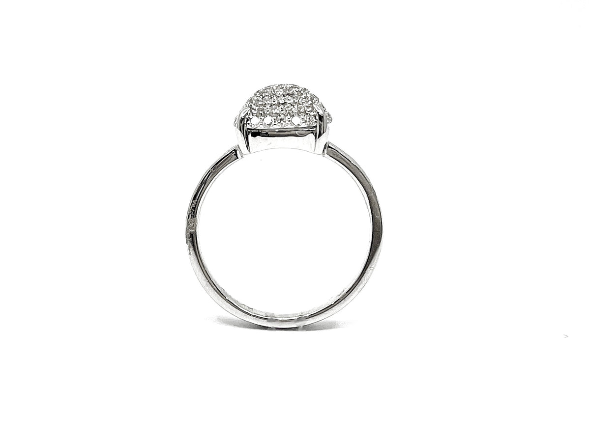 14K White Gold 0.52cttW Diamond Ring