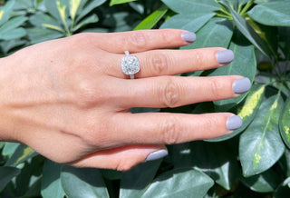 14K White Gold 1.66cttw Diamond Halo Engagement Ring