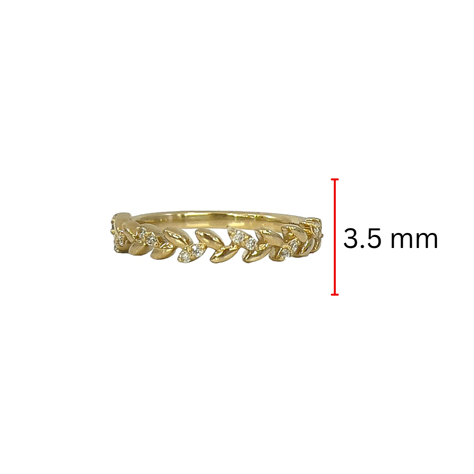 10K Yellow Gold 0.08cttw Diamond Ring