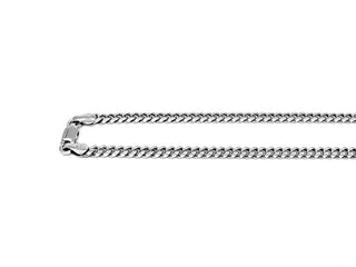 Cadena de eslabones cubanos de Miami de plata de ley, 22" 