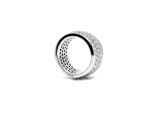 14K White Gold 4.40cttw Diamond Eternity Ring, size 6
