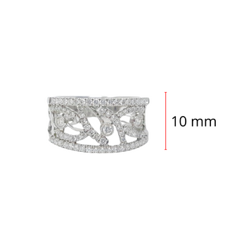 14K White Gold 0.55cttw Diamond Ring