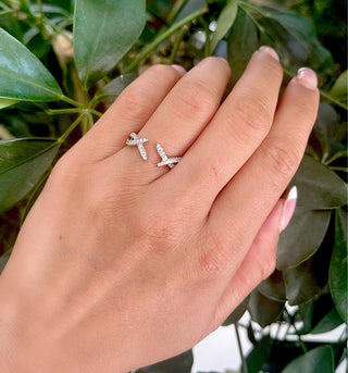 Anillo de oro blanco de 14 quilates y diamante de 0,37 quilates, tamaño 6,5