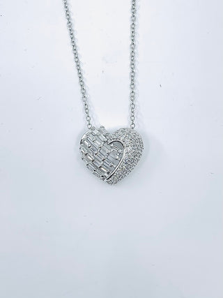 Colgante Corazón de Plata con Cz