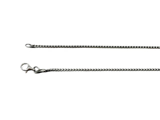 Cadena Franco de plata de ley, 18" 