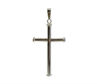 925 Sterling Silver Cross Pendant - 48mm x 23mm