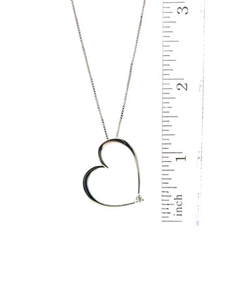 Collar de plata con diamantes