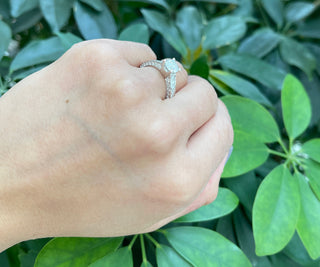 14K White Gold 1.84cttw Diamond Engagement Ring