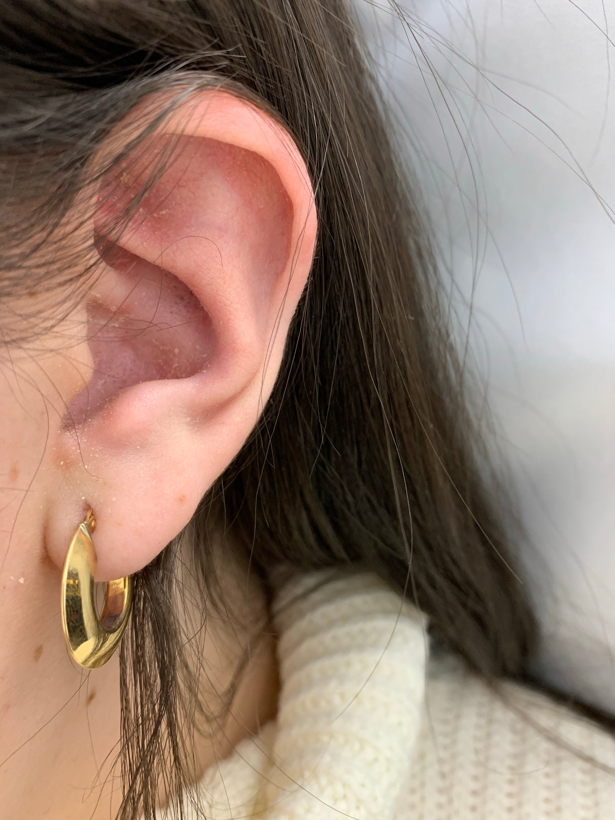 10KY Hoop Earrings -