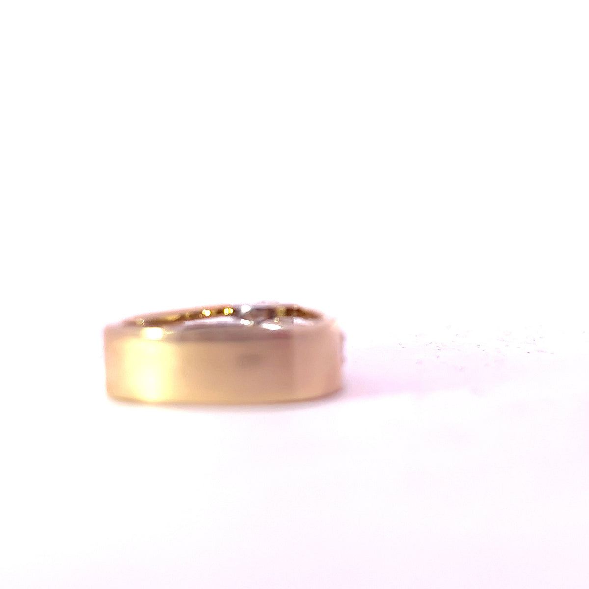 Anillo de compromiso de diamantes canadienses de 1,45 quilates en oro amarillo de 14 quilates, tamaño 6,5