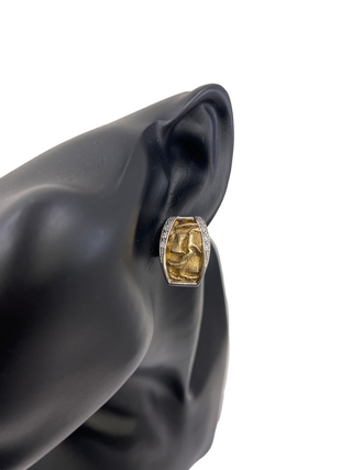 Silver/Gold Plated CZ Earrings