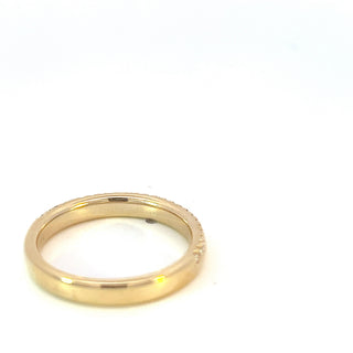 Anillo de diamantes de 0,16 quilates en oro amarillo de 14 quilates - talla 6,5