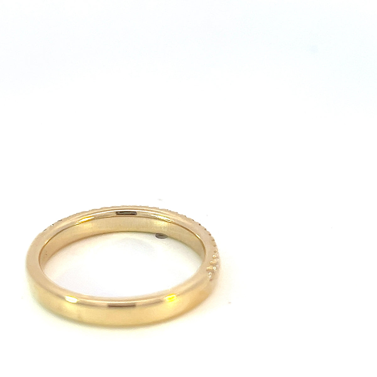 14K Yellow Gold 0.16cttw Diamond Ring - size 6.5