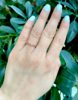 10K Rose Gold 0.02cttw Diamond Heart Shaped Ring