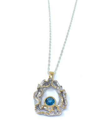 Blue Topaz Pendant